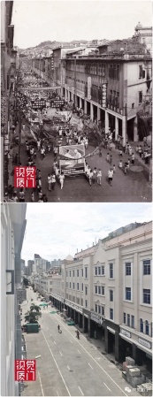 55组厦门中山路今昔对比，惊艳了整整80年，越看越感动