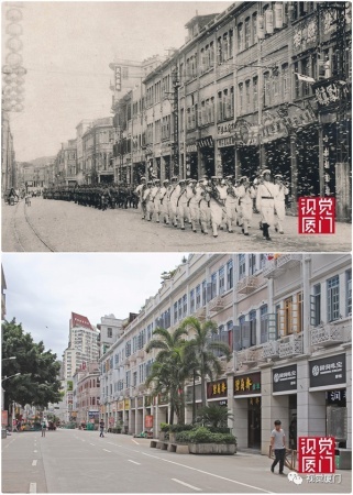 55组厦门中山路今昔对比，惊艳了整整80年，越看越感动